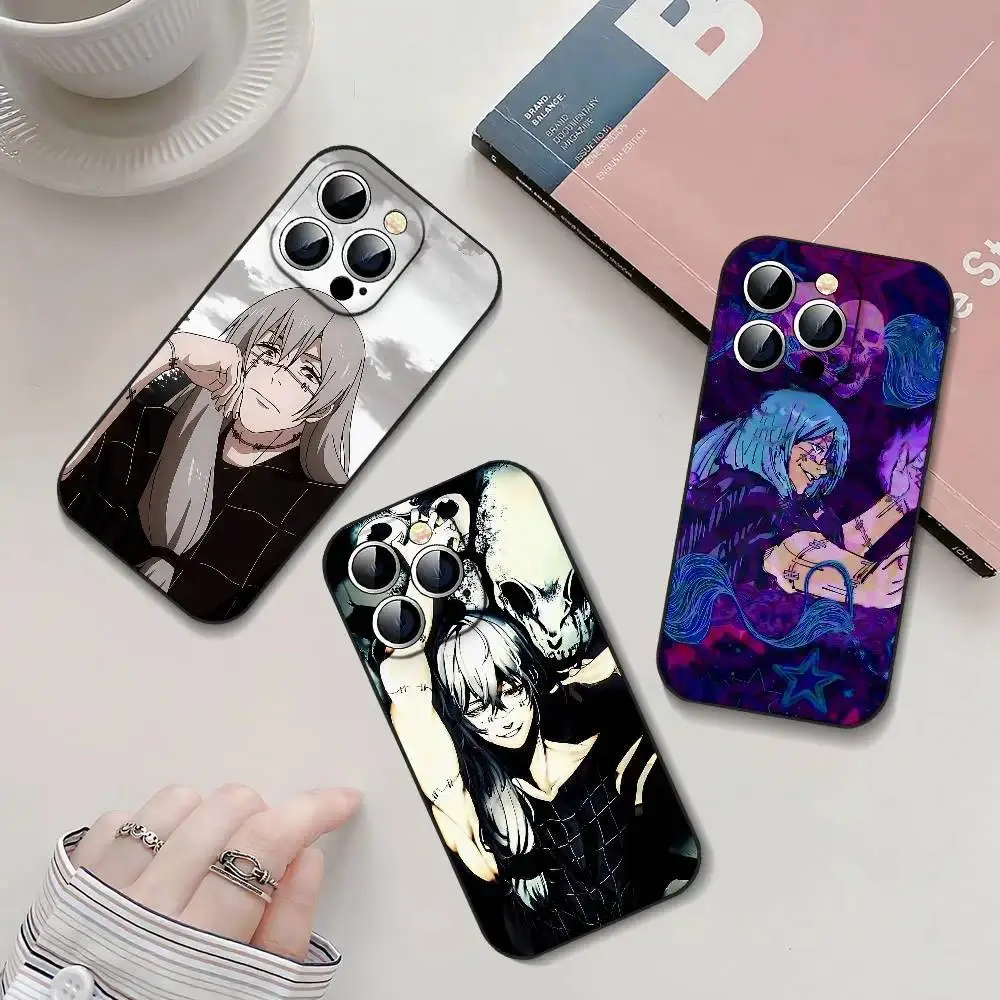 Cartoon Mahito Jujutsu Kaisen Anime Personalized Smartphone Case - Slim, Black, Shockproof, High Detail Printed Art Accessories with Easy Access For iPhone 11-17 Pro Max/Plus & Samsung Galaxy S23-S25