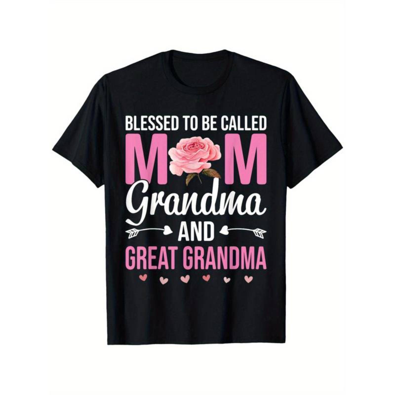 Blessed To Be Called Mom Grandma Great Grandma Soft Crew Neck Tee - Gift for Family