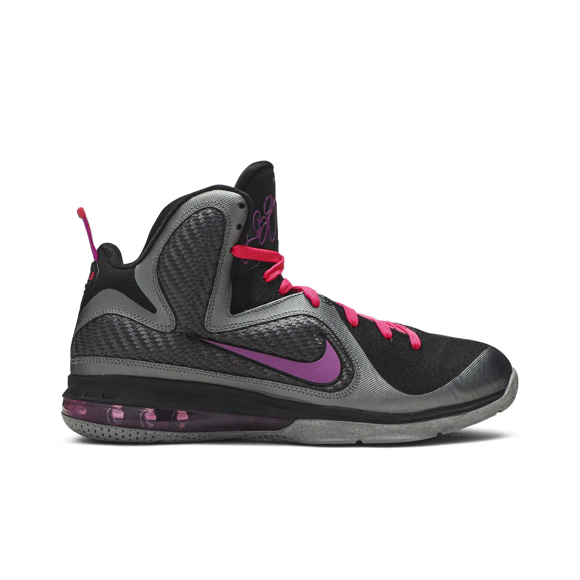 Nike LeBron 9 'Miami Nights' (Unisex) Cool Grey/Vivid Grape/Black/Cherry basketball shoes 469764 002