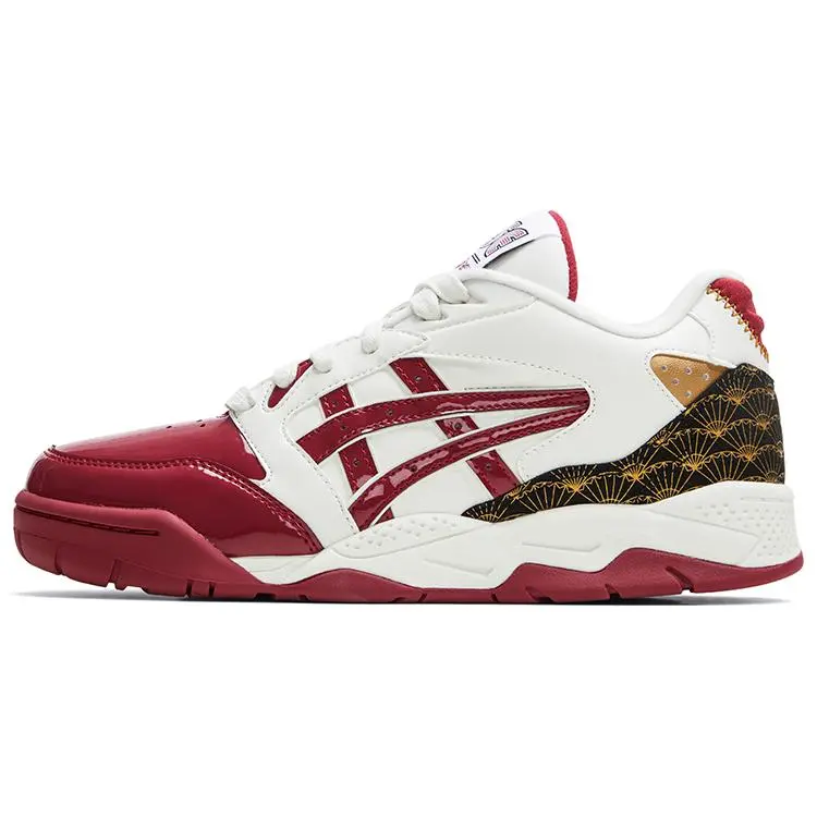ASICS Gel-Fuse Artisan Series New Year Limited Edition Retro Versatile Thick Sole Leather Low-Top Retro Basketball Shoes 1203A590-600