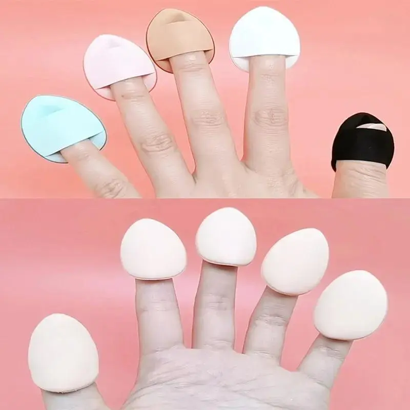 10/20pcs Mini Size Professional Cosmetic Cushion Puff Concealer Foundation Detail Puff Finger Puff Set Powder Puff Set Makeup Sponge Beauty Tool