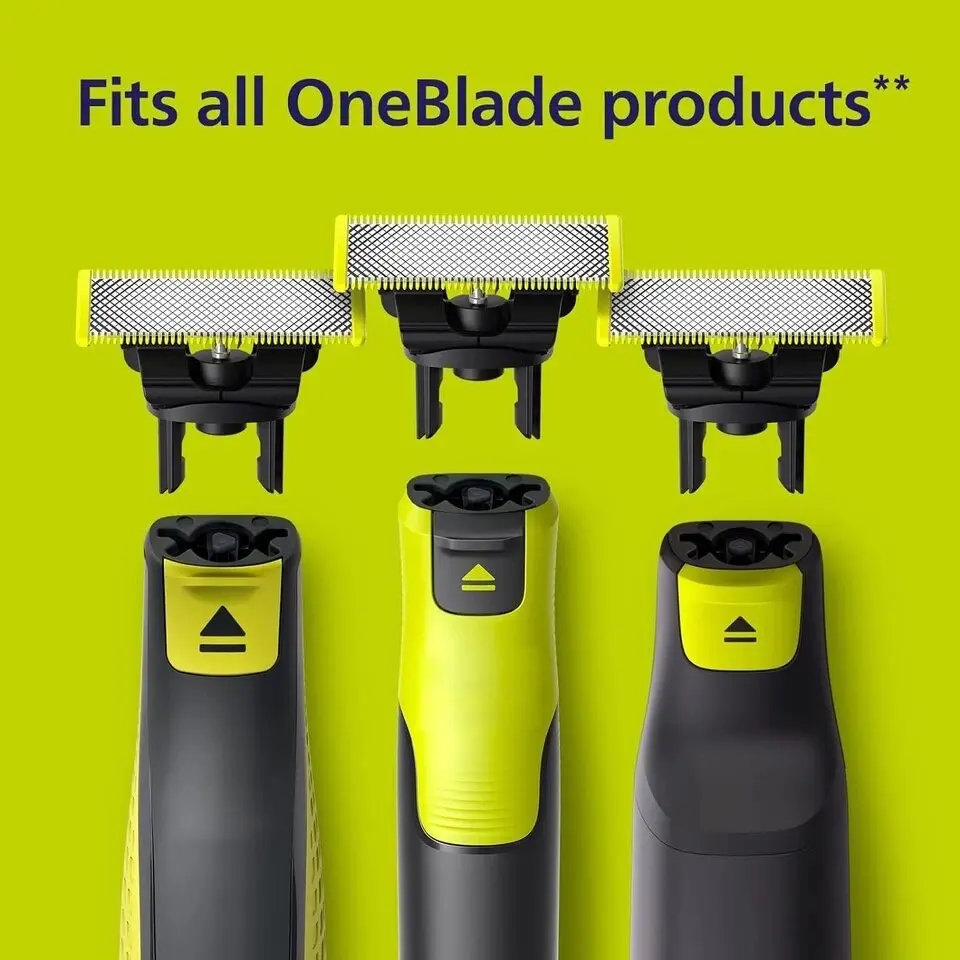 Replacement Small T-Blade Razor Heads, Models Qp2523, 2527, 6523, 2520, 2533, 2630, 6520, 3-Pack, Durable Shaving Accessories