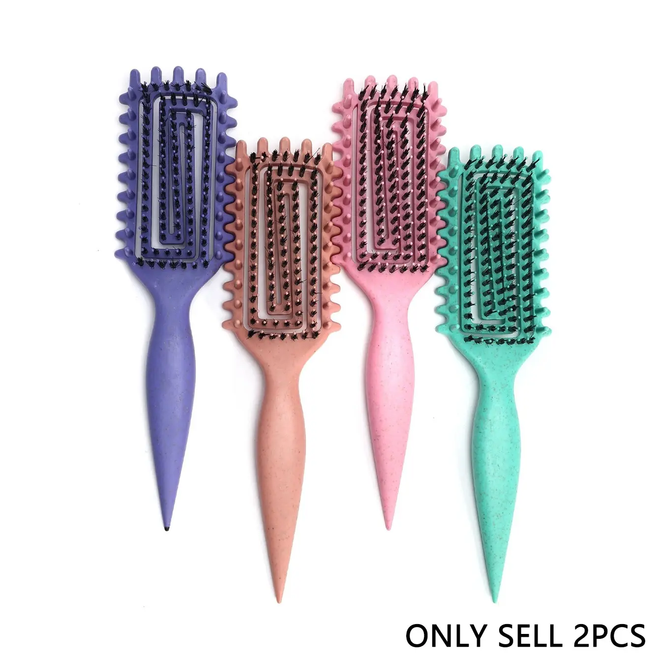Curly Hair Brush Candy brush Curl Defining Brush Hair Brush Anti Tangling Brush Detangler for Detangling Shaping and Defining Curls for Women, Men, Wet & Dry Hair, Curl Styling Brush Detangle Define Brush