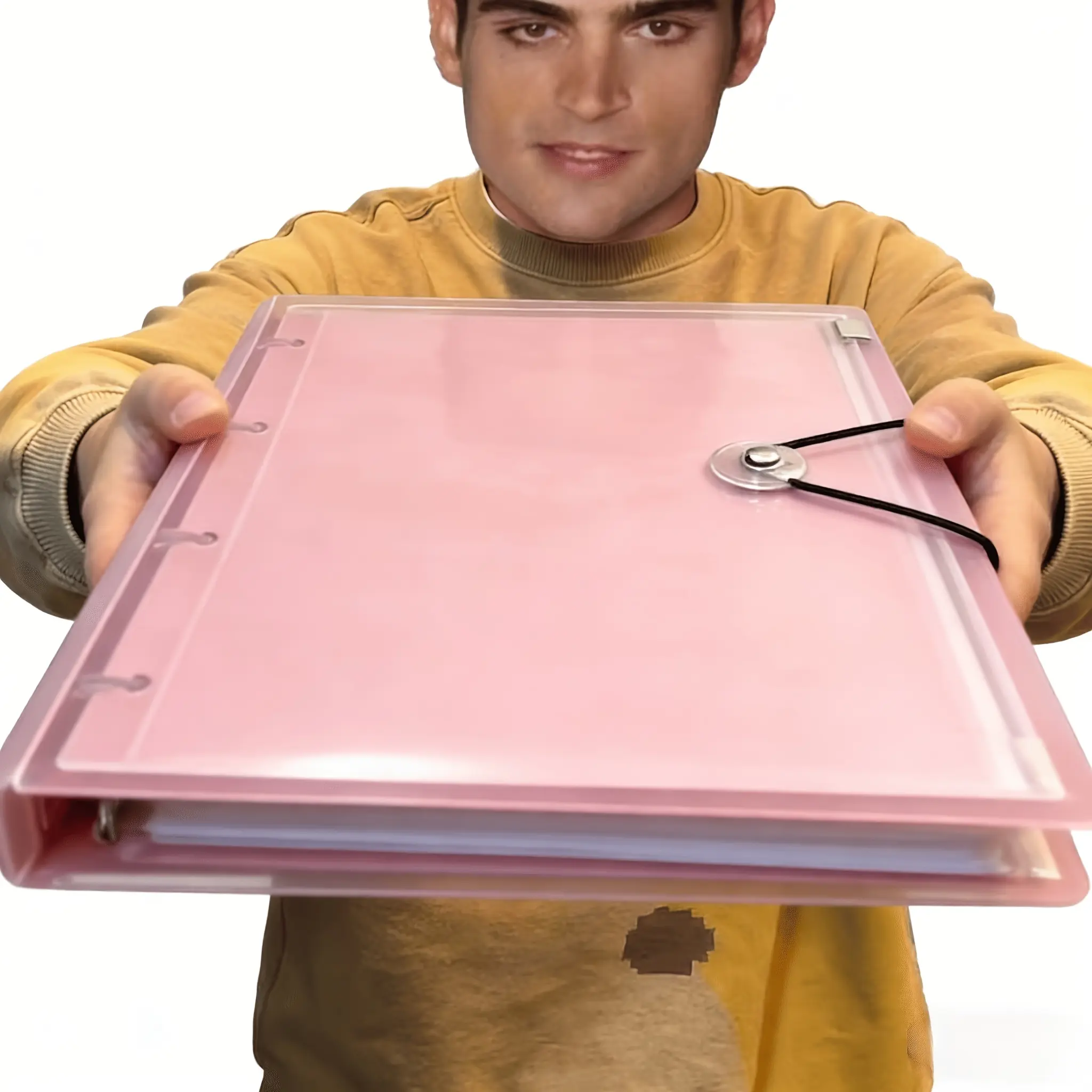A4 Ring Binder Folder, Random Color, Expandable Design, Ample Storage Capacity, Portable Lightweight, Ideal for School, Home, Office, Travel