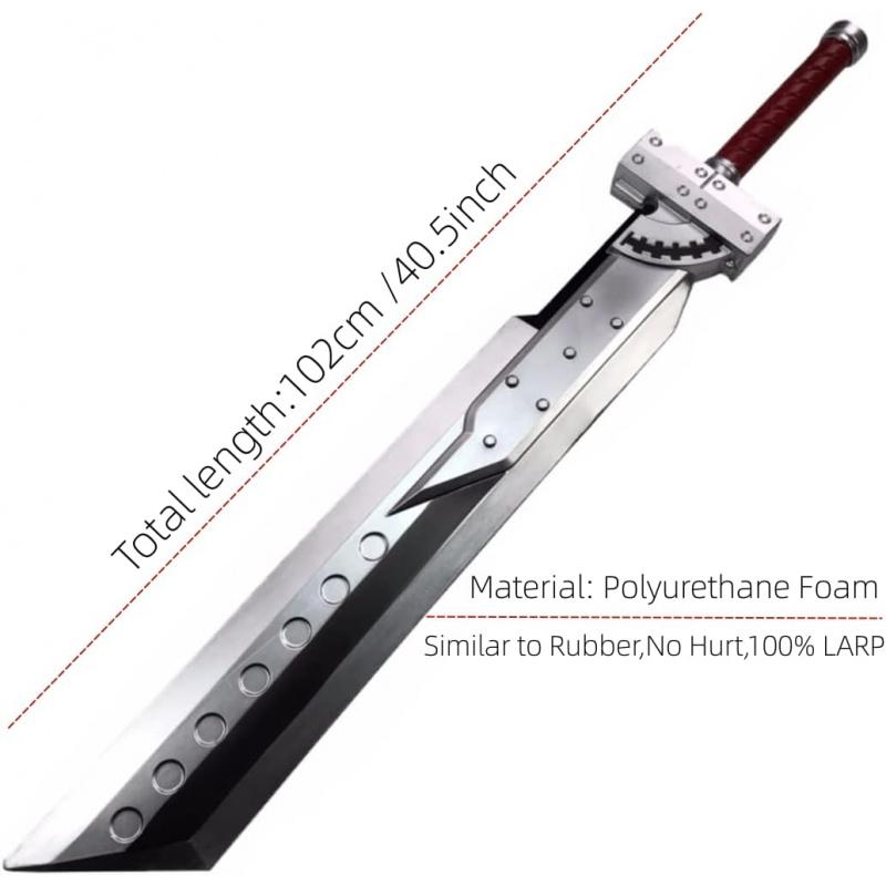 Halloween Prop Fantasey Cosplay Fair Sword, Cloude's Fusion Swods for Strife Buster 6th Fusion Sword Break Sword Remake Birthdays Gifts