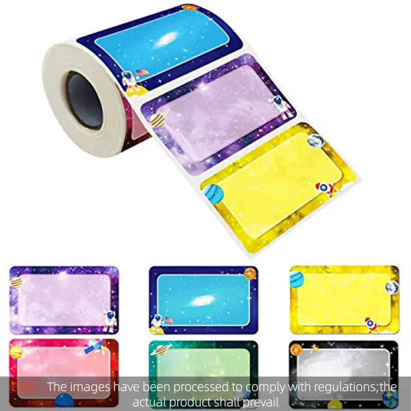150PCS Cartoon Planet Name Labels Adhesive Name Labels Sticker 2.2x3.5Inch