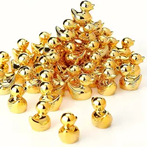 Bulk Mini Little Duck Statues 20 Pack, Tiny Duckling Miniature Figurines, Fairy Garden Decor, Dollhouse Accessories, DIY Crafts