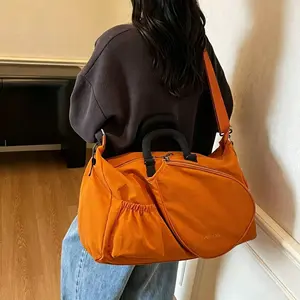 Women's Tennis Fitness Bag, Nylon Sports Backpack with Racket Holder, Shoe Compartment, Laptop Sleeve, Ideal for Court, Travel, Daily Use