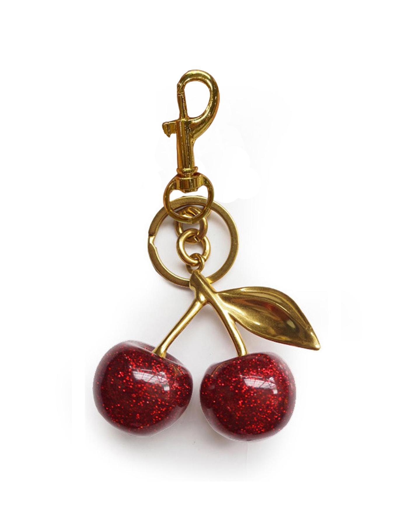 Cherry Keychain Bag Charm, Stylish Pendant for Women's Bags & Backpacks, Ideal Valentine's Day & Christmas Gift for Friends