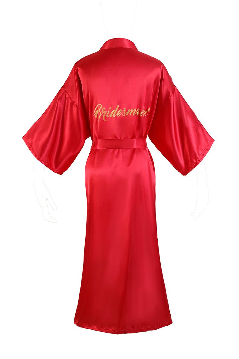 Women Kimono Bathrobe Gown Sexy Sleepwear Satin Home Clothing Intimate Lingerie Casual Bride Bridesmaid Wedding Gift Nightgown