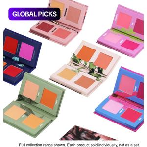 made by mitchell mini blush book, pressed blush palette, long lasting blush for daily makeup, natural lightweight blush, soft color shadow, suitable for all skins, blusher highlighter, makeup products, matte and shimmery finishes, cosmetic, compact