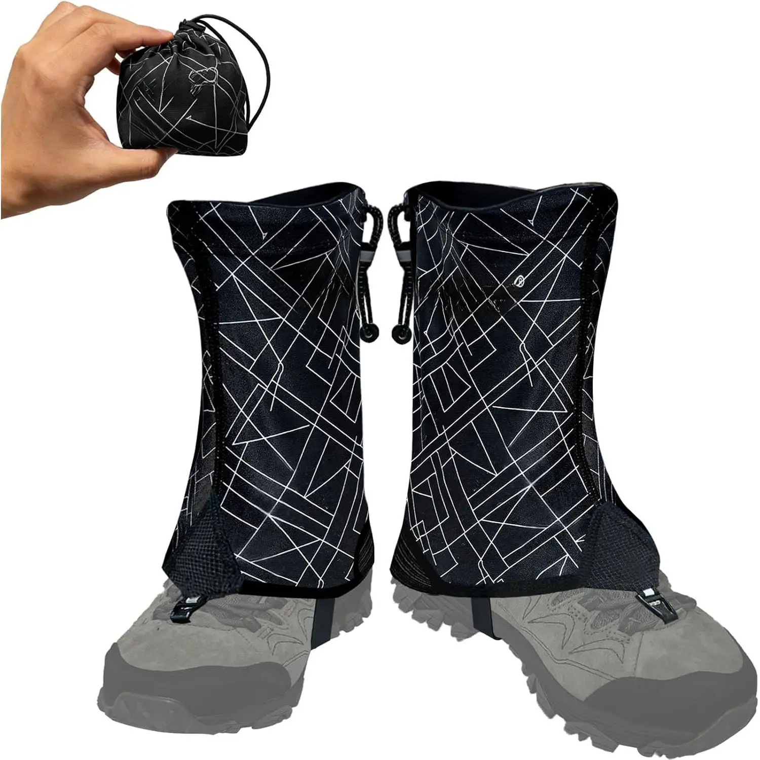 Baby Low Shoe Gaiters, Ultralight Breathable Wear-Resistant Trail Gaiters for Hiking & Running, Protect Feet from Rocks Mud Dust & Debris (New Model), Low Shoe Gaiter