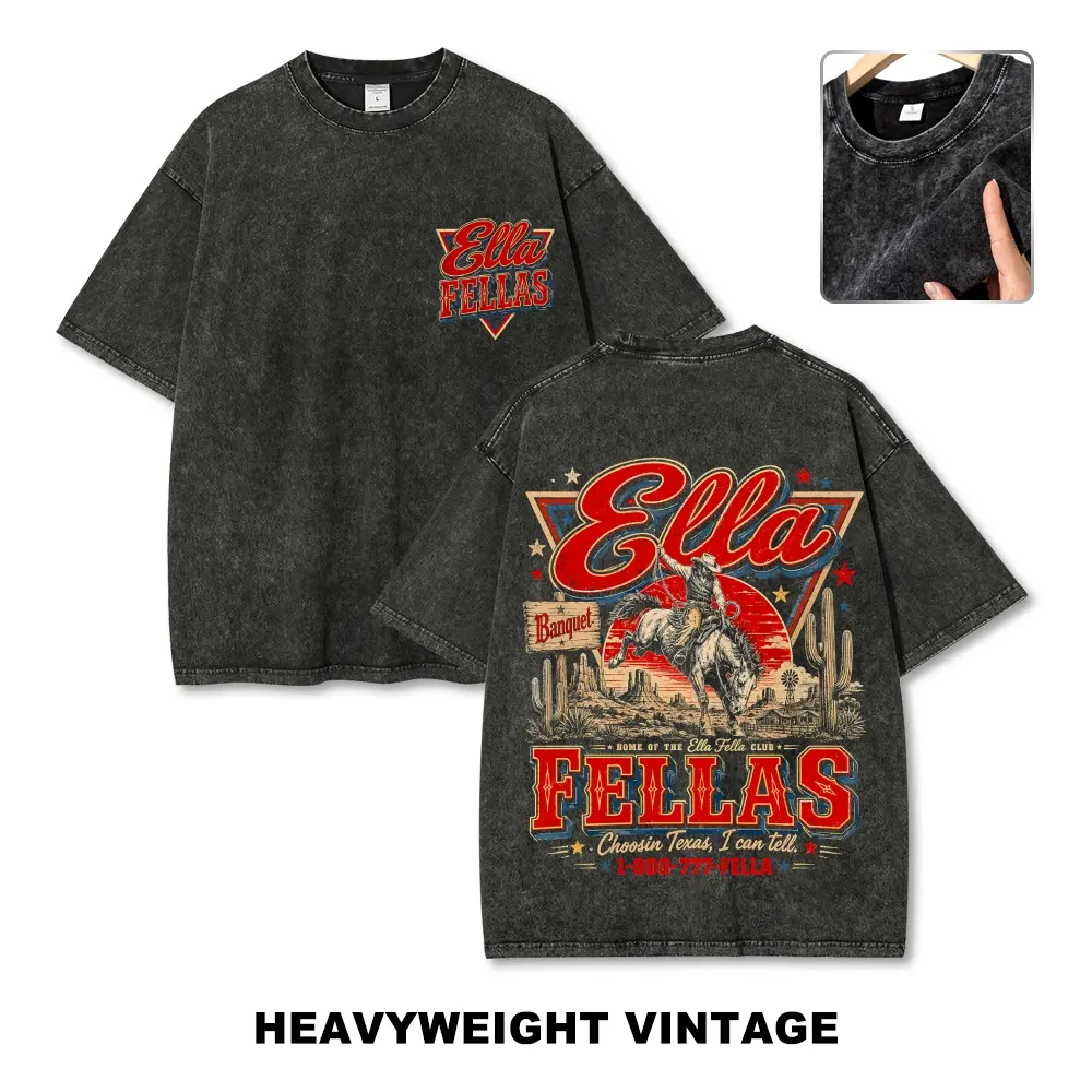 Oversized Graphic T-Shirt, Unisex Vintage Cowboy Top in Heavyweight Washed Cotton, Western Streetwear, S, M, L, 3Xl, Chic, Cold Wash