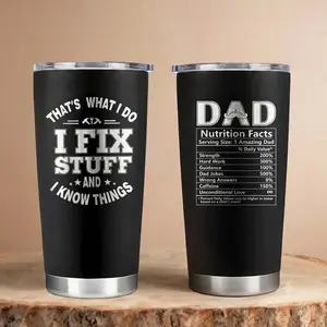 Fathers Day Gifts For Dad From Son Daughter- 20 Oz Travel Coffee Mug Tumbler Daddy Cup, Unique Best Dad Ever Funny Cool Useful Inspired Birthday Day Presents For Man/Men husband, new Dad Holiday Gift Sentimental Flask Drinkware Water Bottles