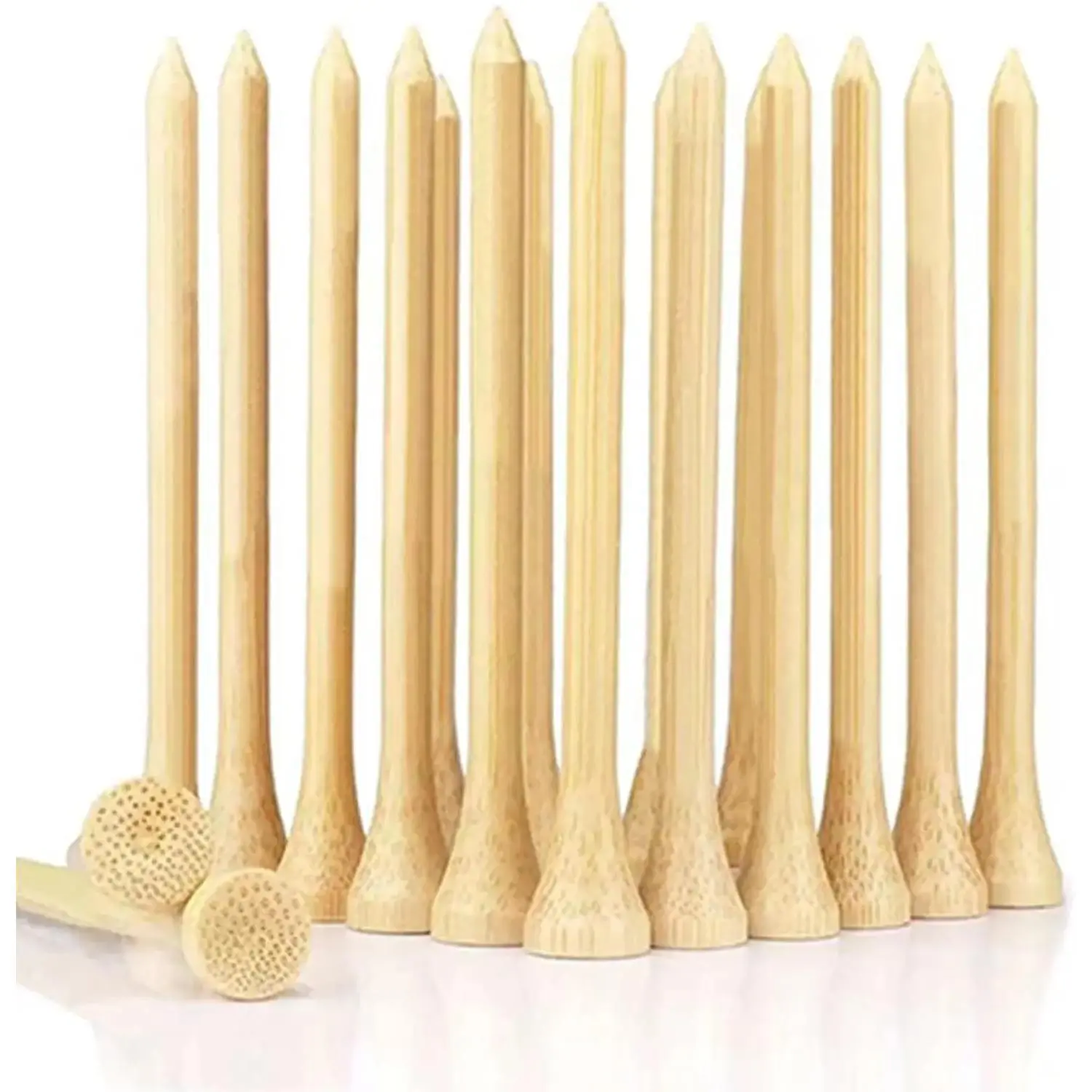300 count  Golf Tees, 2 3/4 & 3 1/4 Inch Dual Sizes - Unbreakable Wooden Tees for Men,  Golf Accessories for Golfers Yifanyou Sports