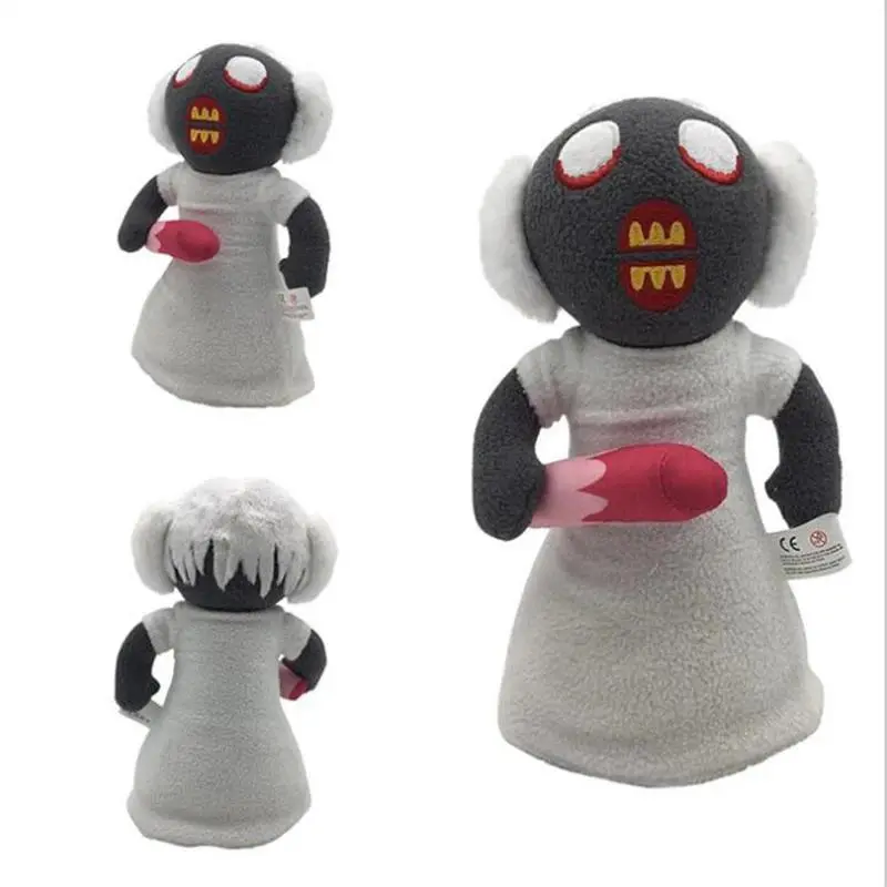 23cm Horror Game Halloween Granny Cartoon Movie Plush Stuffed Animals Dolls Collectible Toys Gifts For Children