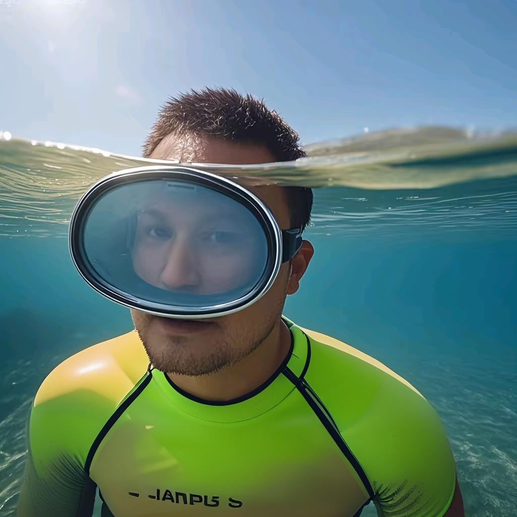 1pc 180 °   Wide View Clear Swimming Goggles for Underwater Activities, Swimming, Unobstructed Vision