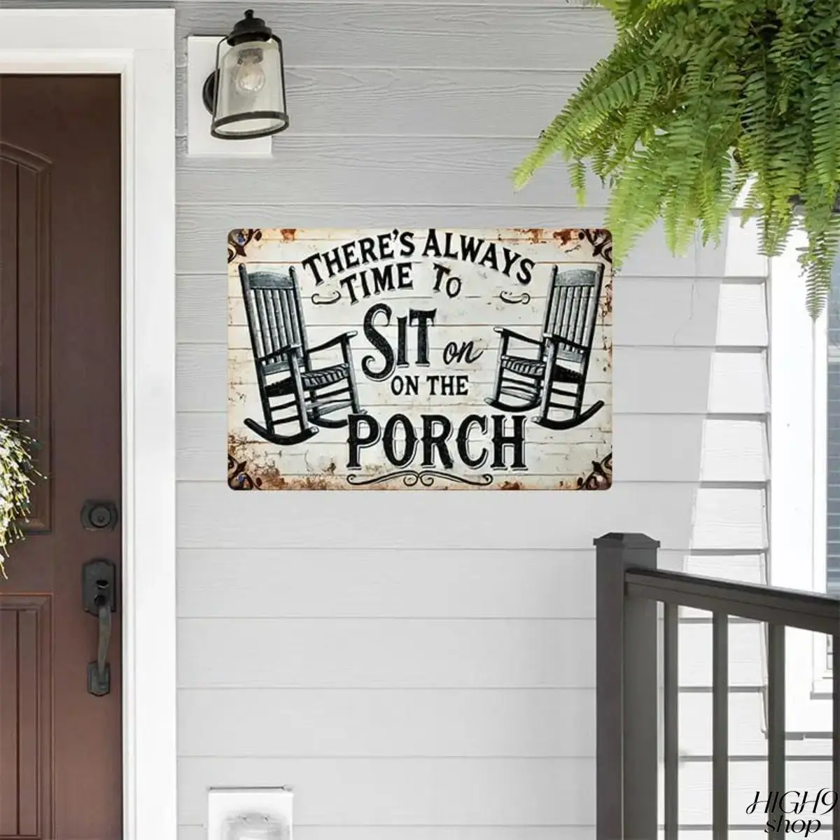 Vintage Highland Themed Metal Tin Signs, Retro Humor Wall Decor Plaques, Matte Printed 8×12 Inch Waterproof Rustproof Tin Art, Farmhouse Porch Outdoor Indoor Wall Hanging Decorative Metal Signs