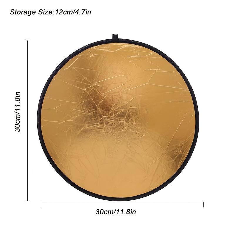 Photography Reflector, 30-110cm Sizes, Portable Mini Design, Outdoor Lighting, Photographic Fill Light, Includes Soft Board, 5-In-1 Functionality