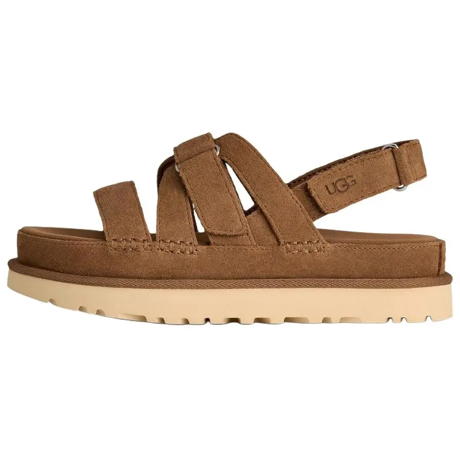 UGG Golden Family Cow Split Leather Versatile Comfortable Slide Sandals 1175122-CHE