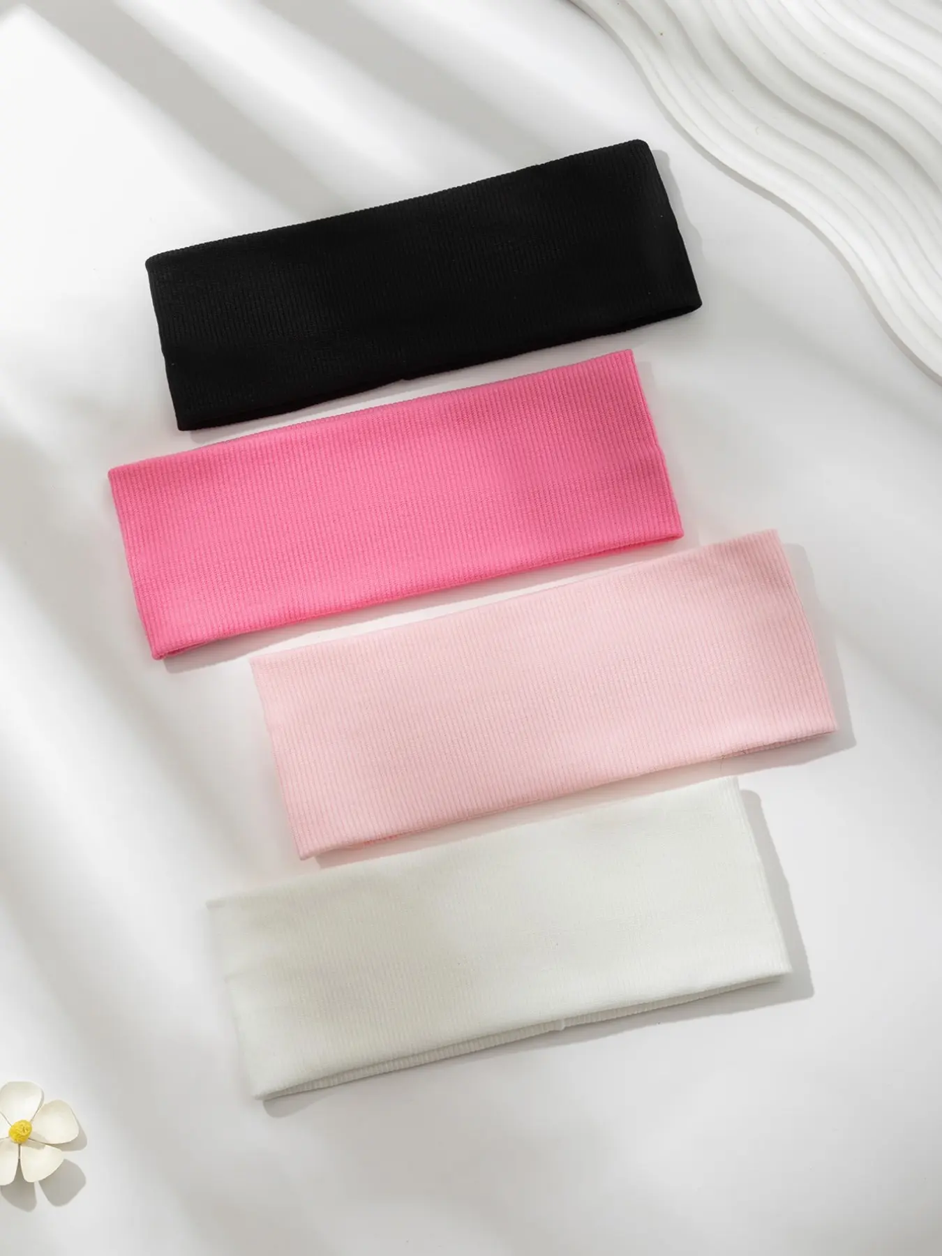 4pcs Casual Versatile Minimalist Solid Color Sports Headbands Hair Band Turban Headband Sweatband, Workout Headbands, School Stuff, College Fall Winter Hair Accessories For Women For Vacation Outfits Woman Elegant Scarf Women Bandanas Soft Headwrap