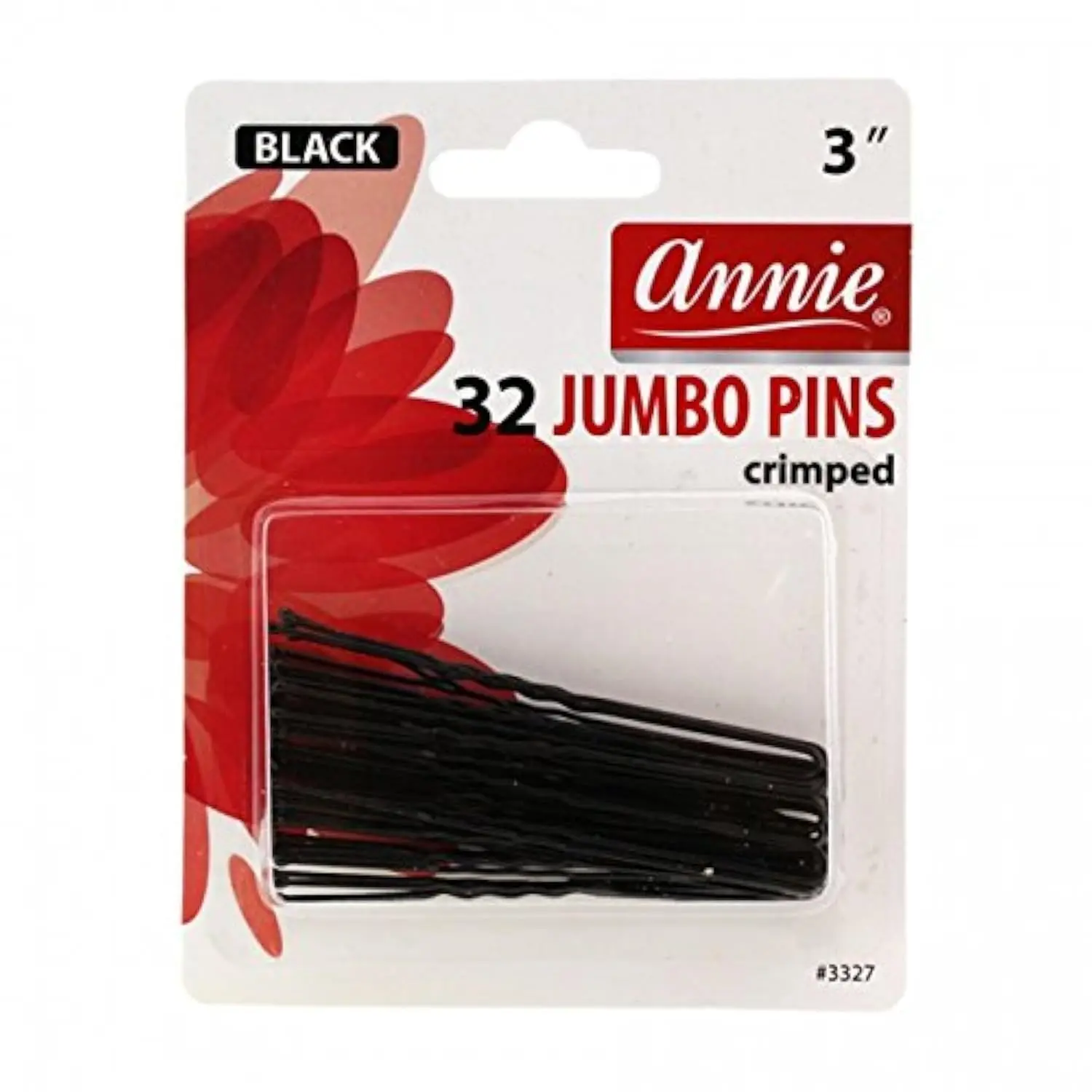 2 3/4" Roller Pins Set, Metal Hair Clips - 40 Count (Bronze)
