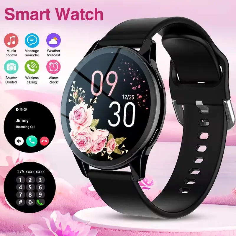 Latest Smartwatch, 1.52 Inch Touchscreen, Call Reminder, Photo Control, Multiple Sports Modes, Message Alerts, Music Control, Android & iPhone Compatible