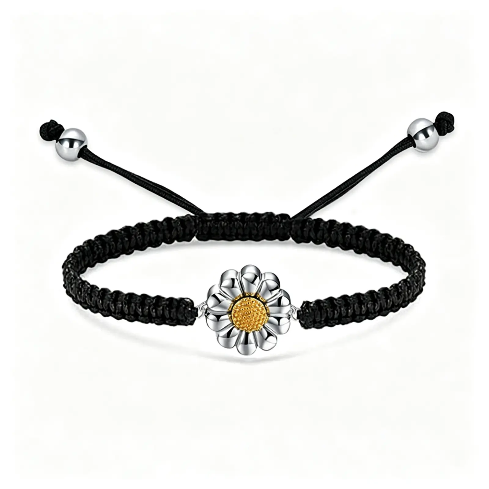  6" Sunflower Charm Memorial Adjustable Bracelet Urn Perfume Bottle With Tool