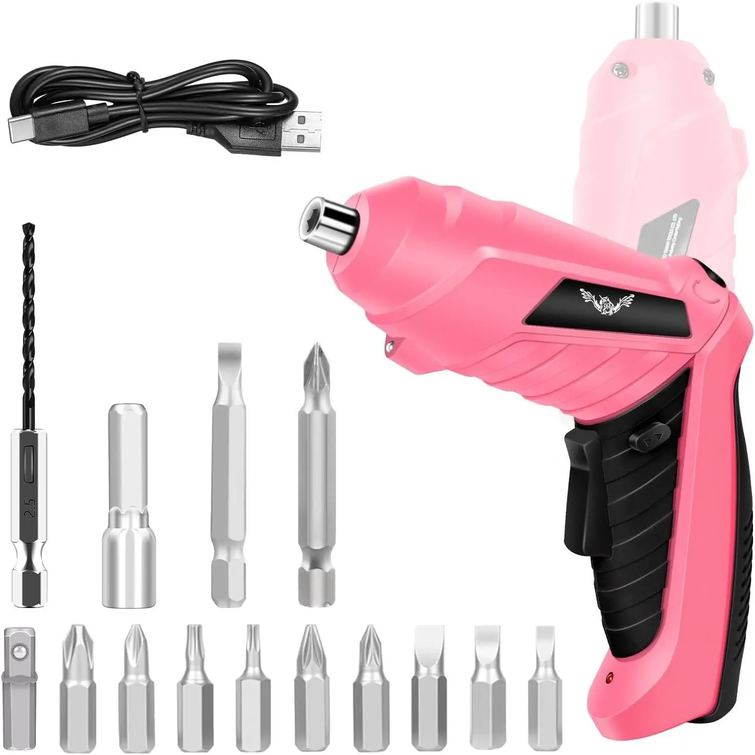 3.6V Electric Cordless  Set, Mini Drill Set,  | Rechargeable Power  with Bits, Ideal for Electronics Repair, Furniture Assembly & Household DIY Projects