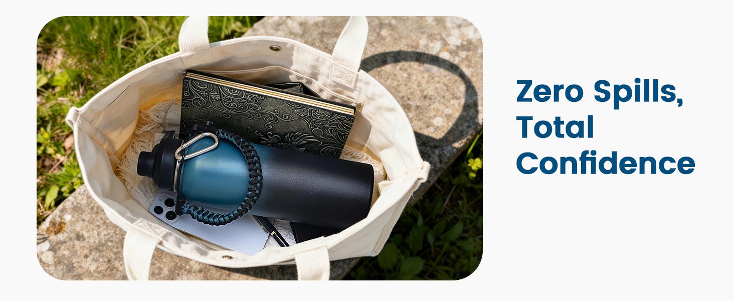 1 Gallon Water Bottle Insulated, Vacuum Stainless Steel Water Bottle Keep Cold 48Hrs, 128 oz Large Gallon Water Jug for Travel, Sport, Gym, Hiking with Carrier Bag, Black