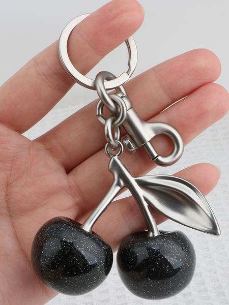Cherry Design Keychain, Creative Cute Keychain for Car Keys for Women & Men, Fashion Accessories for Daily Use, Trendy All-match & Exquisite Keychain for Birthday Gift
