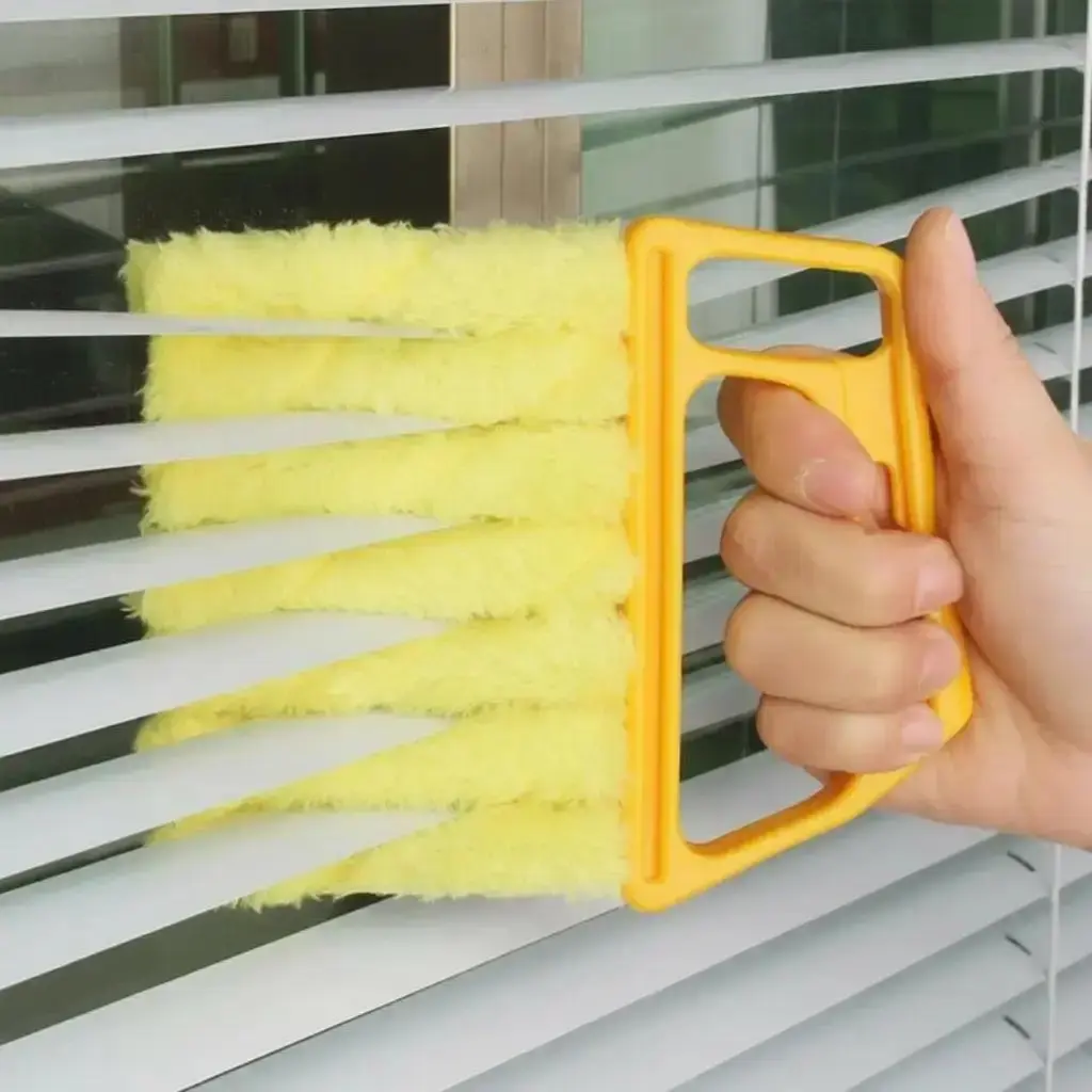2-Pack Blind Cleaning Brush, Microfiber Curtain Cleaner, Handheld Dust Remover, Ideal for Home Blinds, Air Vents, Car Ac, Ceiling Fans, Washable