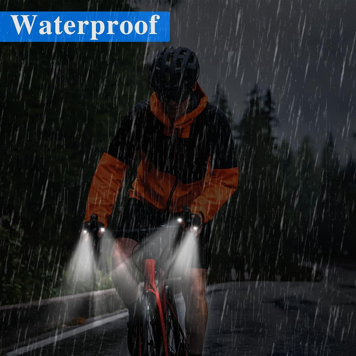 LED Half Finger Glove Outdoor Waterproof Night Fishing Bait Cycling Running Flashlight Durable Fingerless Gloves