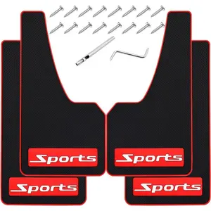 4Pcs Car Mud Flaps Universal Fit Fender Splash Guards No Collision Rubber Mud Flaps for Car SUV