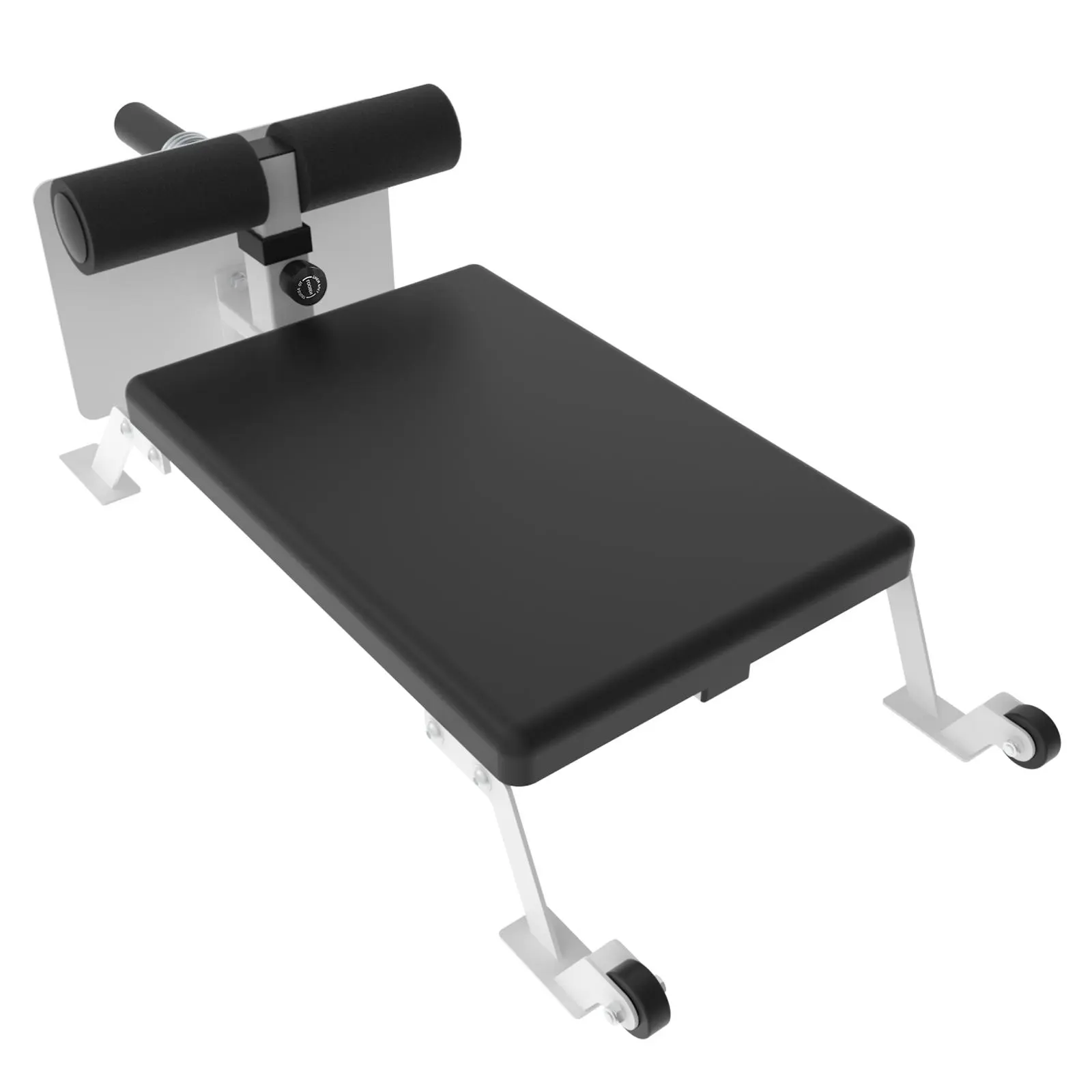 Heavy Duty Nordic Curl Machine – Exercise Equipment for Home, 450LBS Capacity Bench with Adjustable Height, Knee Support, Fits 1"-2" Weight Plates, Fitness Training Equipment for Home Workout Hamstring Workouts, Black/Pink/White