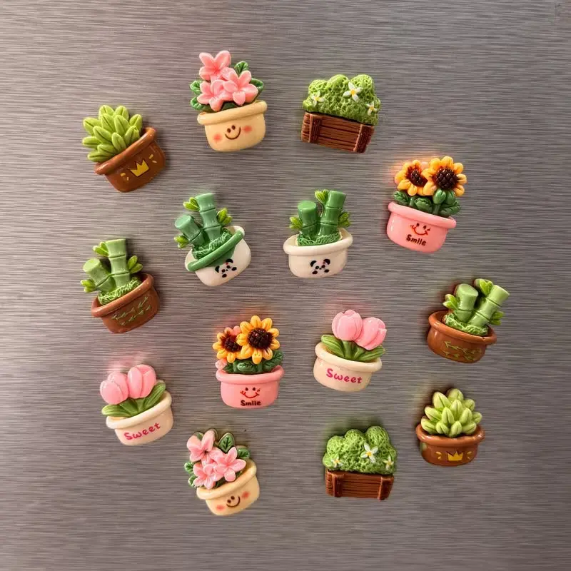 Set of 14 Colorful Resin Fridge Magnets, Cute magnets for fridge, Kitchen Decor for Home, Soft Magnetic Decorations, Decorative Fridge Magnets, Styles, for Holidays Birthdays, Suitable for Multiple Settings, Not suitable for stainless steel refrigerators