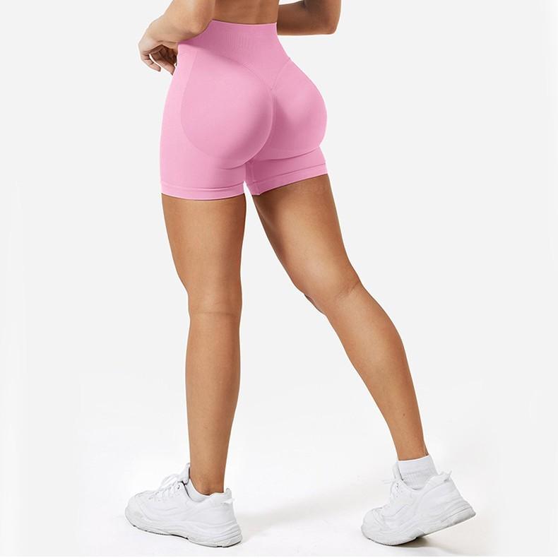 Women's Yoga Shorts, Seamless Shorts, Breathable Comfort High Stretch Tights, Exercise Shorts for Gym