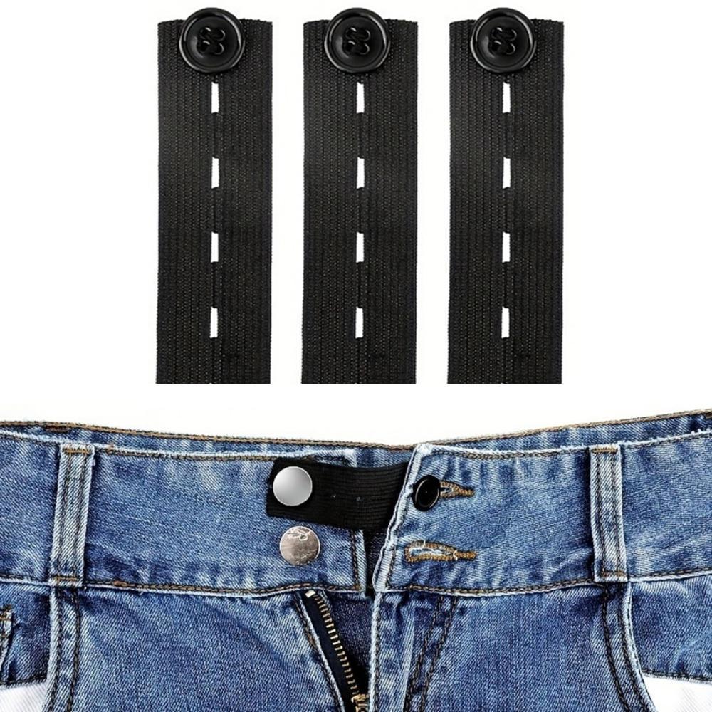 Adjustable Elastic Waist Extender Buckle for Women, Perfect Fit for Pregnant & Plus Size Pants, Essential Clothing Accessory, Adjustable Buttons5pc