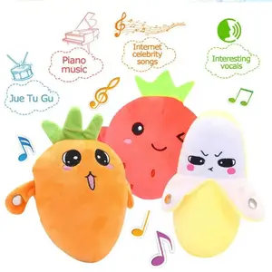 Cartoon Fruit Sensory Rhythm Piano Doll Toy, Baby Interactive Fruit Doll, Musical Plaything for Kids, Fun Educational Gift