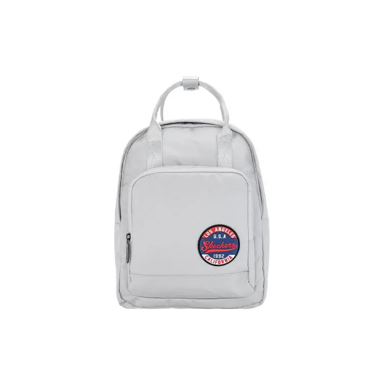 Skechers Unisex Lightweight Minimalist Fabric Backpack in Lunar Gray