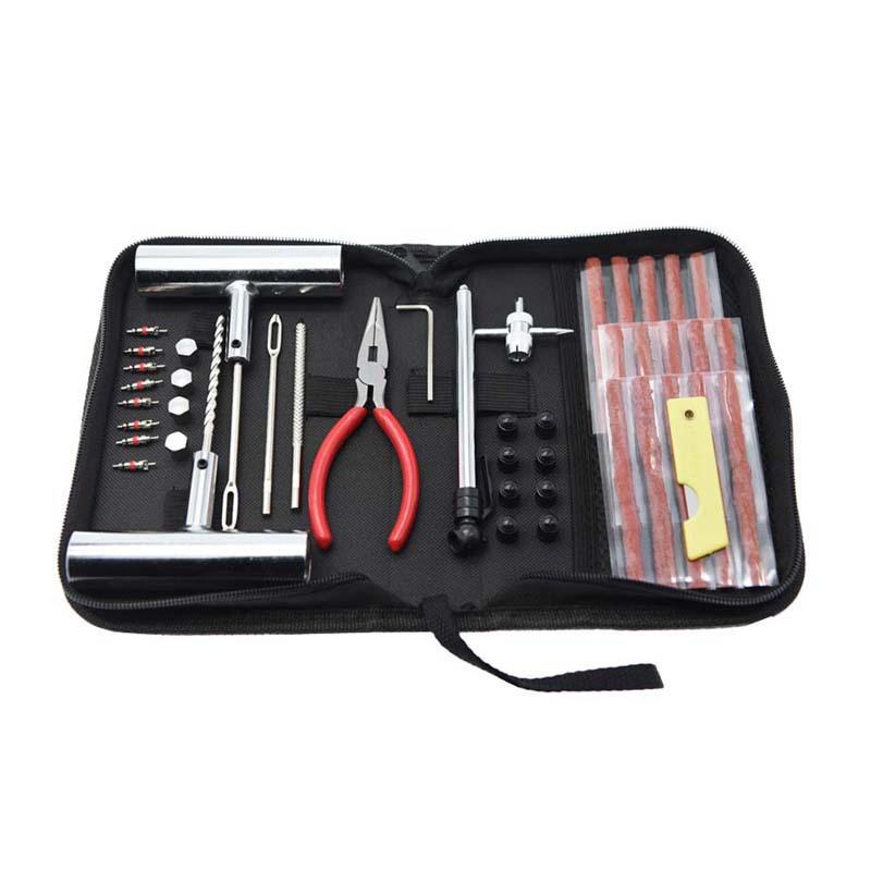 Emergency Tire Repair Kit - Portable Car Flat Tire Puncture Fix Tool Set for Roadside Rescue Emergency Tire Repair Kit - Portable Car Flat Tire Puncture Fix Tool Set for Roadside Rescue