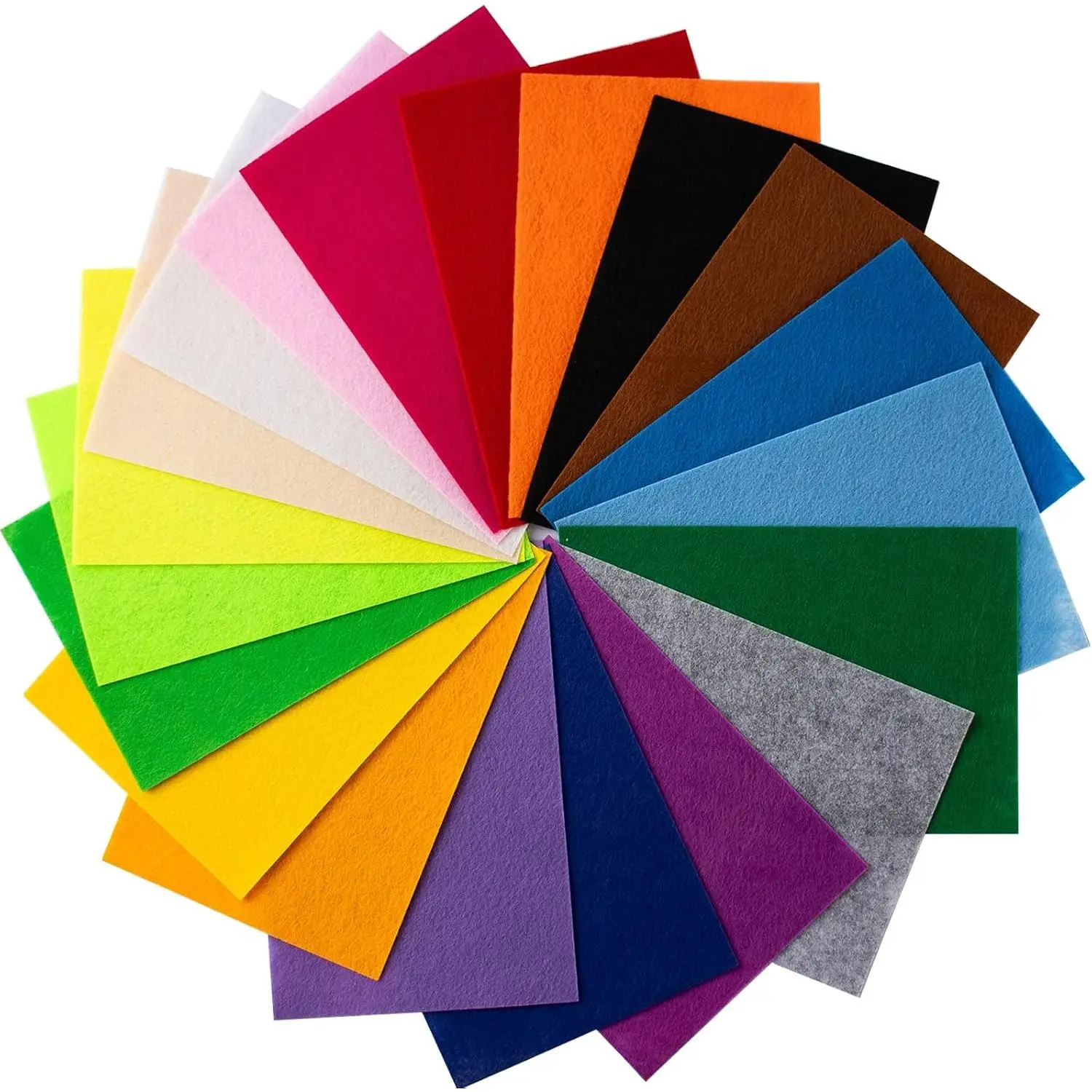 20 count Felt Fabric Sheets Craft Packs - 8"x 12" Pastel Colored Sewing Crafting Felt - 1mm Thick Square Nonwoven Felt Fabric for Crafts DIY