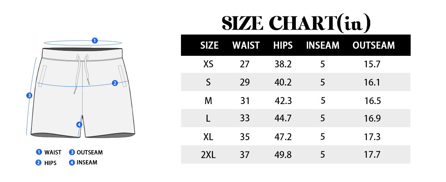 Mens Swim Trunks with Compression Liner 5 Inch Inseam Quick Dry Swim Shorts Mens Swimsuit Board Shorts with Pockets