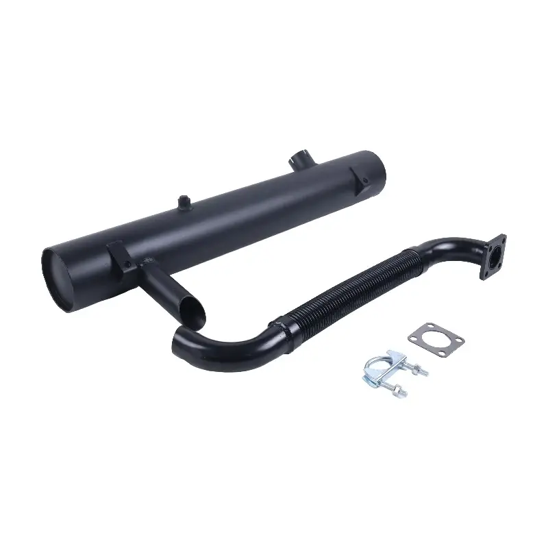 FridayParts Muffler & Exhaust Pipe 6514737 6569624 for Bobcat Skid Steer 643 645 743 Wheel Loader 1600