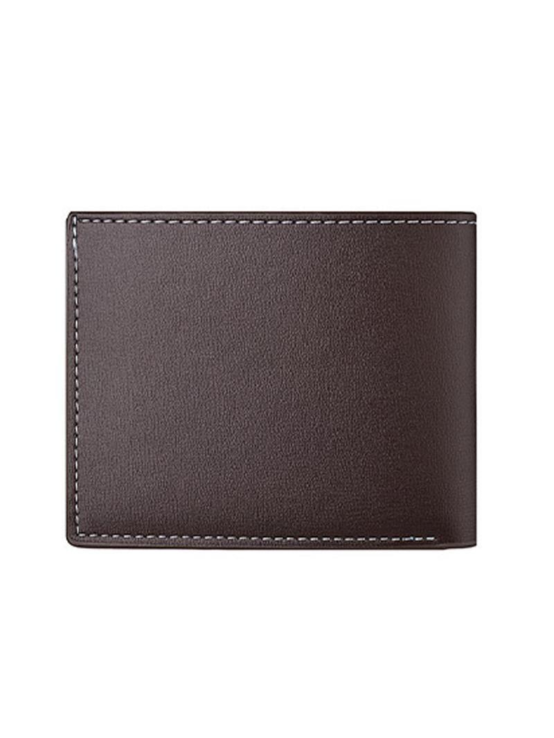 Men's Business Fashion Bifold Wallet, Simple Style Plain Color Wallet, Casual Trendy Wallet for Work & Daily Use