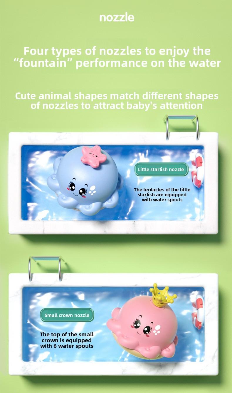 [Upgraded] Viral Whale Bath Toy Sprinkler with RGB Lights| USB Rechargeable Sensory Water Toy for Toddlers & Kids| Automatic Color Changing Fountain| Perfect Birthday & Christmas Gift for Ages 3+| Level Up Bath Time Fun