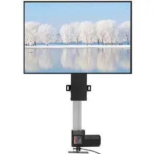 VEVOR Automated TV Elevator for Up to 50" Screens, 28" Stroke with Adjustable Height from 38" to 65", Remote Controlled, Supports up to 132 lbs