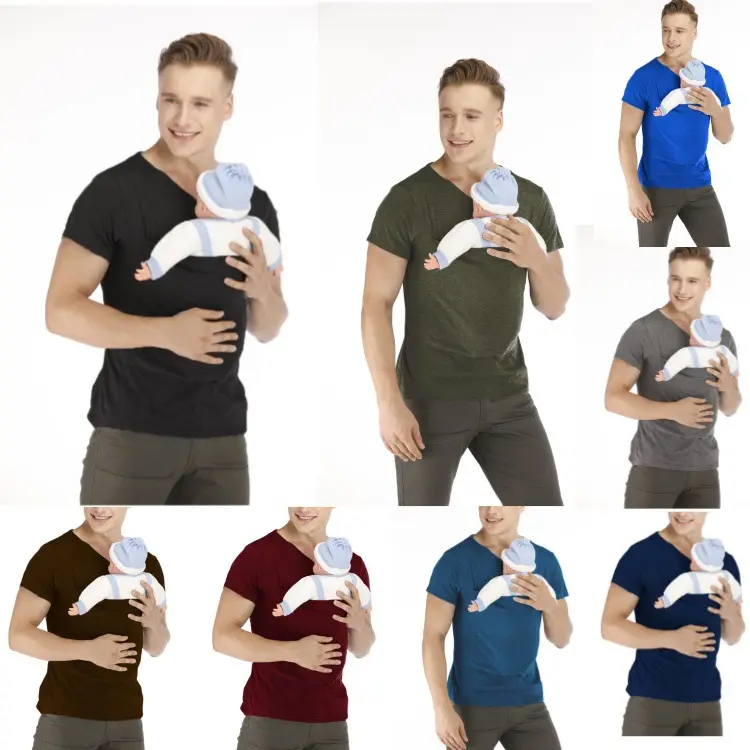 Kangaroo Dad multifunctional clothing, Kangaroo Mom casual T-shirt, vest style