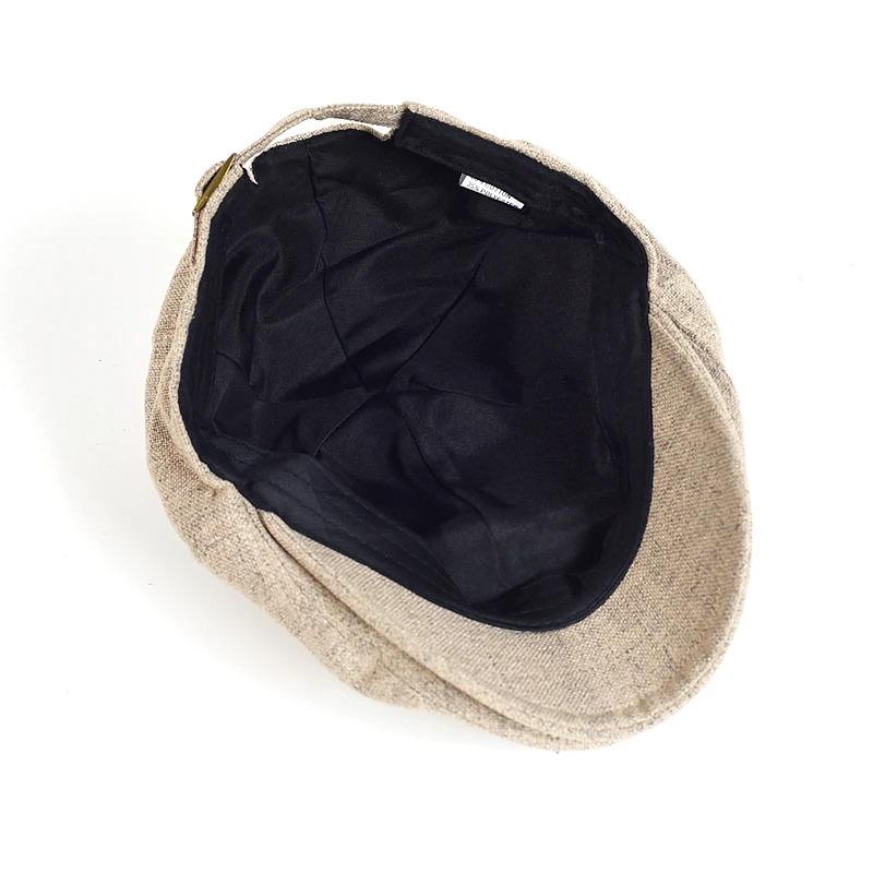 Men's Summer Berets Outdoor Breathable newsboy cap Spring Flat Hats Solid Duckbill Hats Vintage Gatsby Beret Hat Women