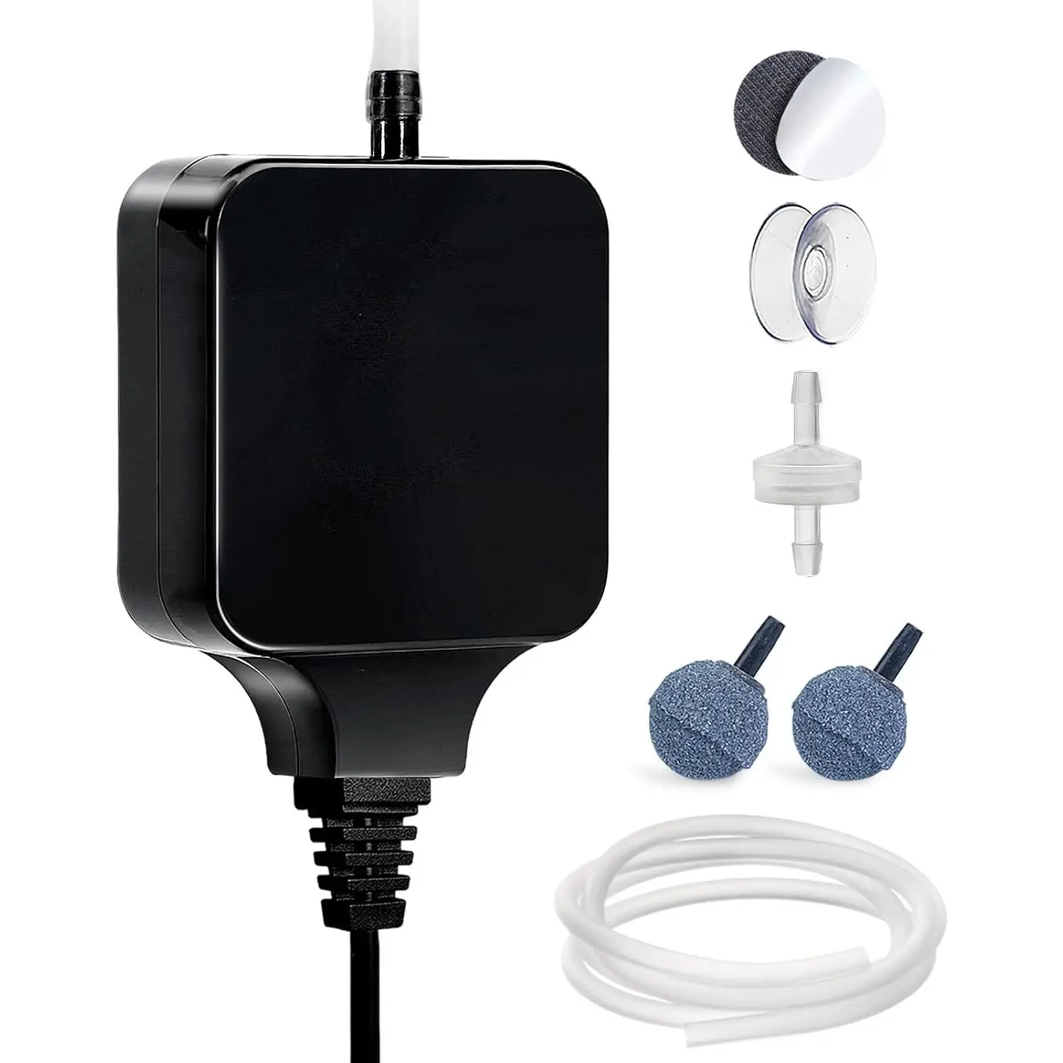Aquarium Mini Air Aerator Pump for 1-15 Gallon Fish Tank Super Quiet 1.5 Watts